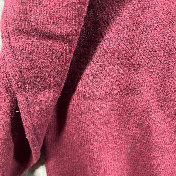 Lambswool Mens Sweater Hudson North Size Extra Large 1/4 Zip Oversized - Picture 9 of 9